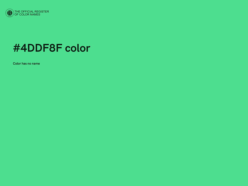 #4DDF8F color image