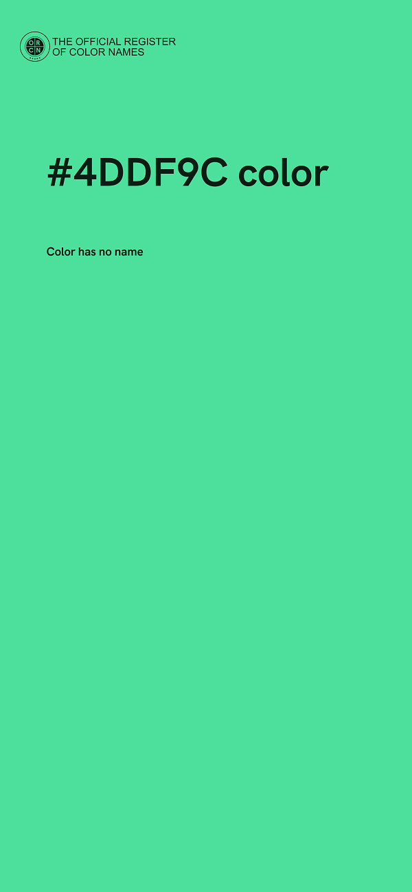 #4DDF9C color image
