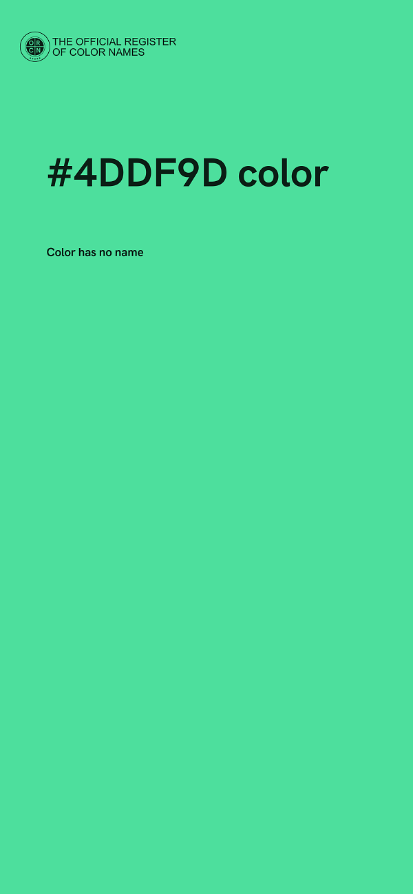 #4DDF9D color image