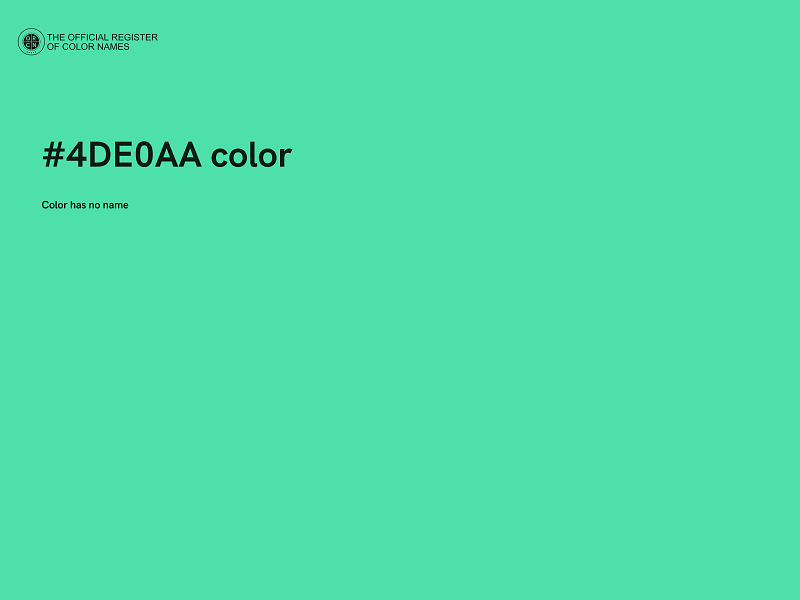 #4DE0AA color image