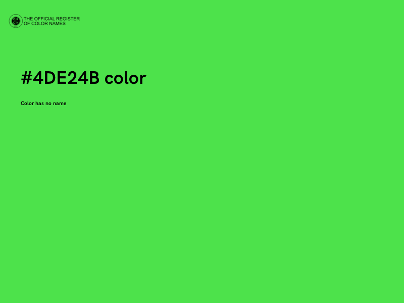 #4DE24B color image