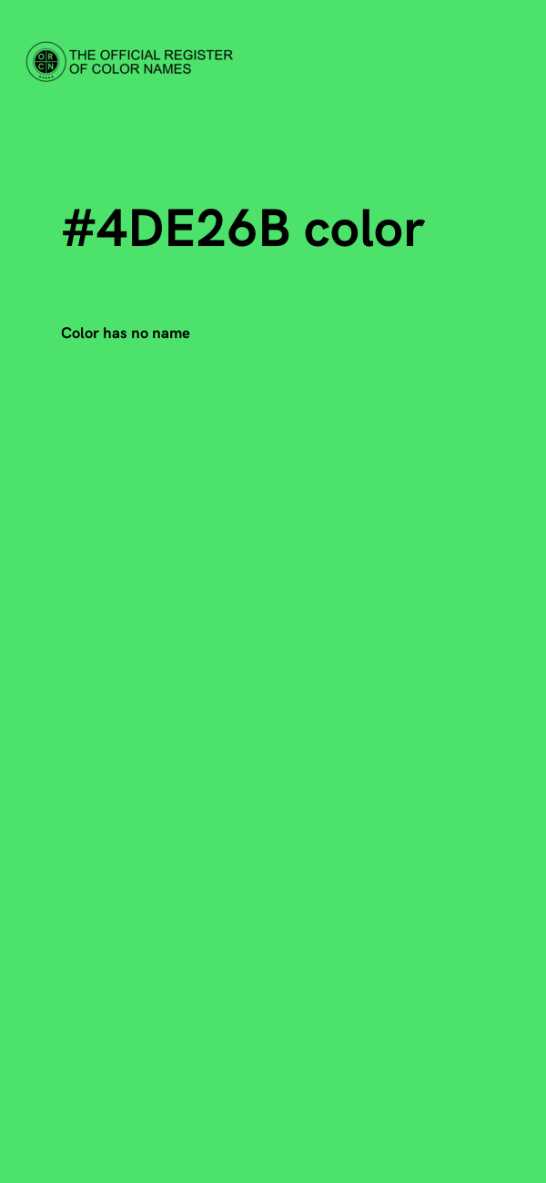 #4DE26B color image