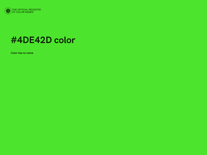 #4DE42D color image