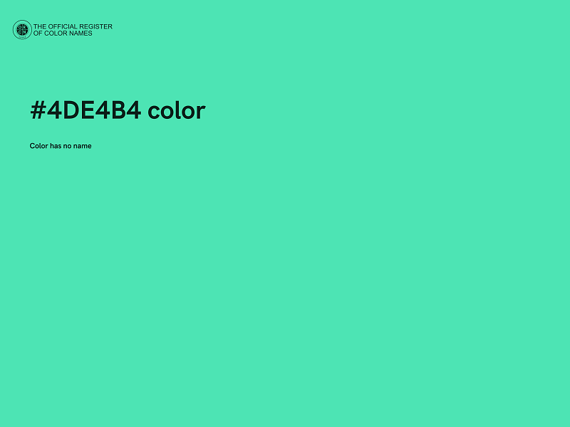 #4DE4B4 color image