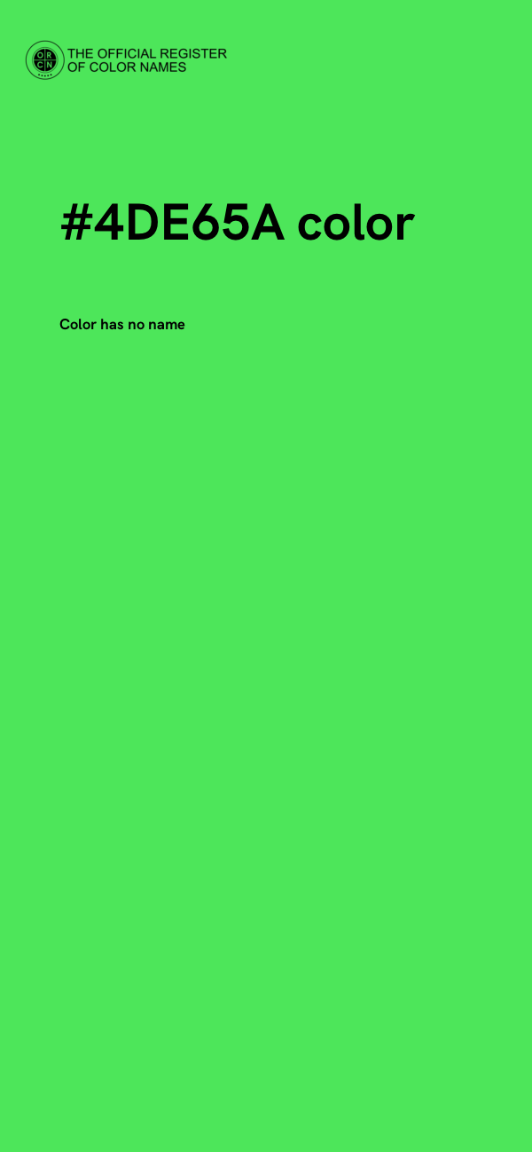 #4DE65A color image