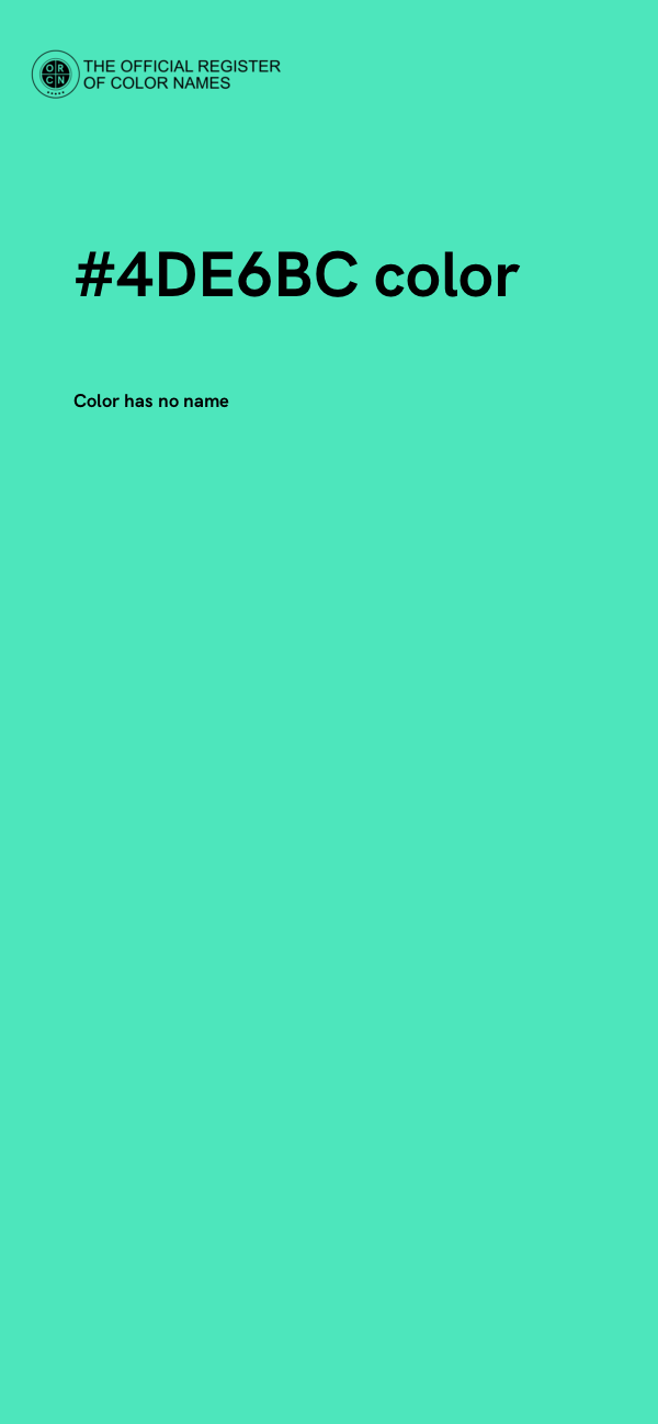 #4DE6BC color image