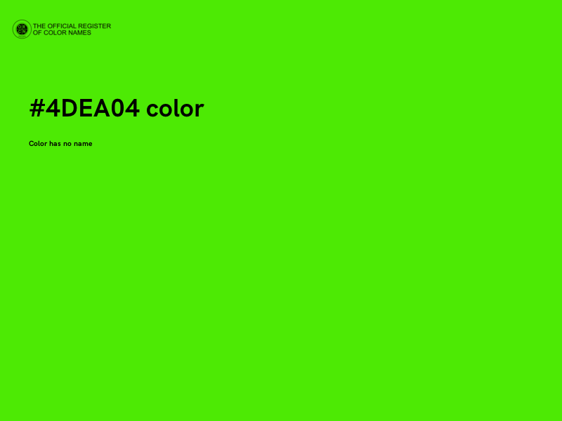 #4DEA04 color image