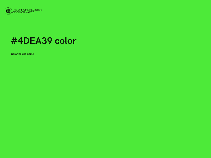 #4DEA39 color image