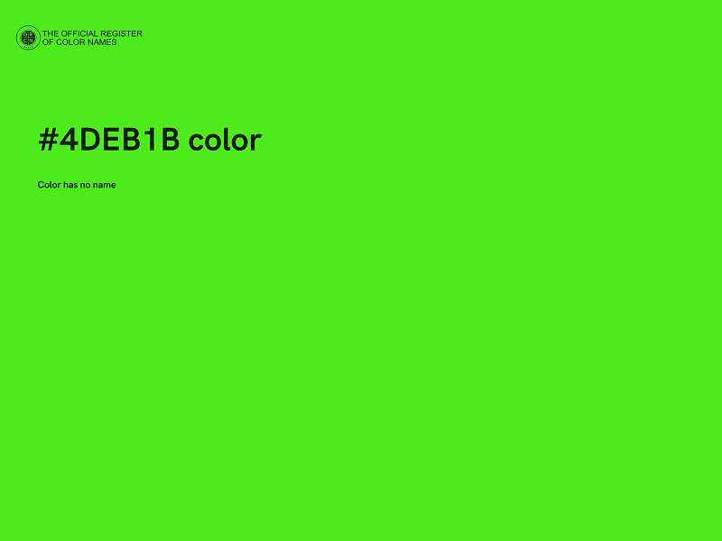 #4DEB1B color image