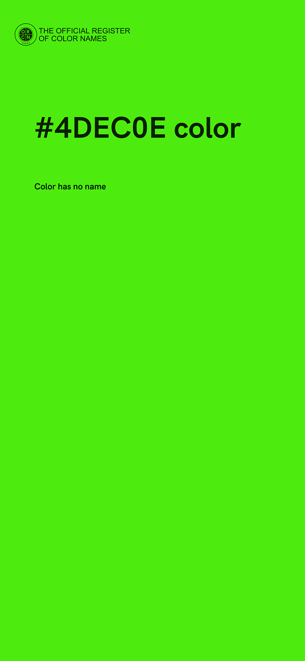 #4DEC0E color image