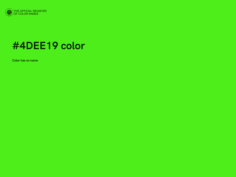 #4DEE19 color image