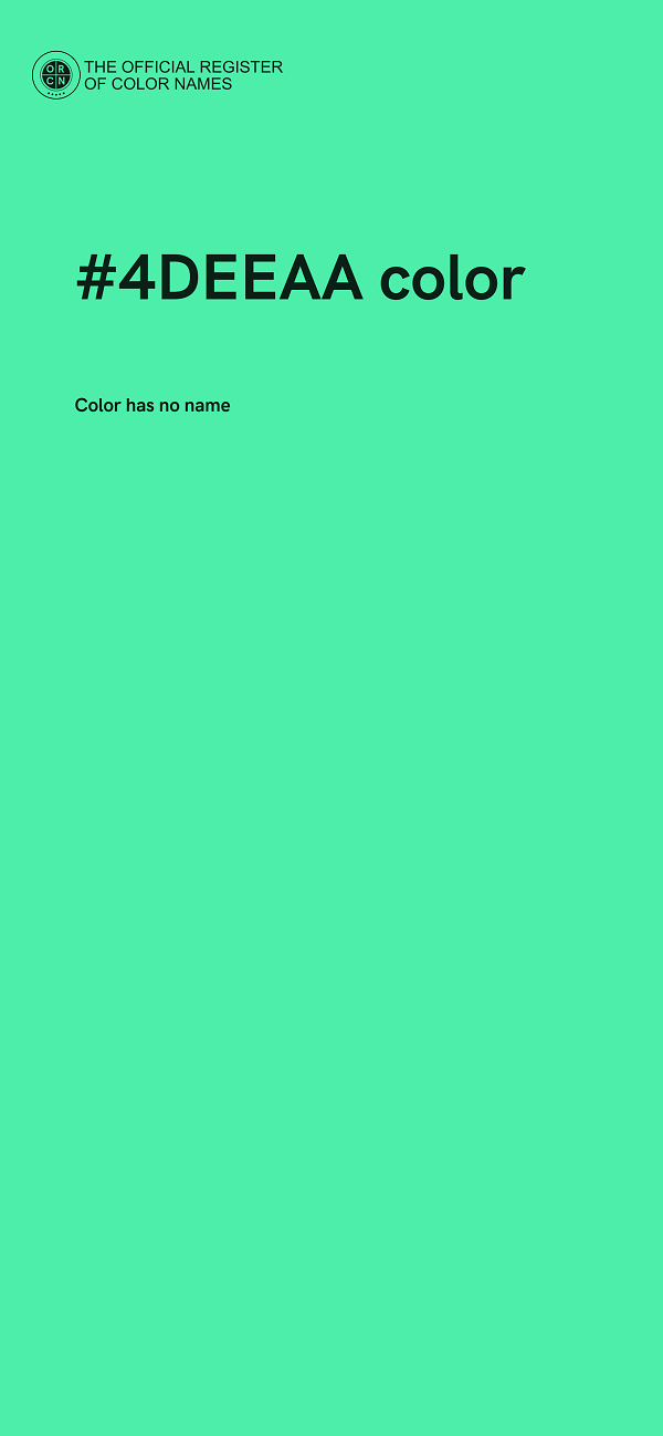 #4DEEAA color image