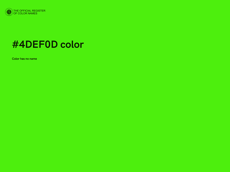 #4DEF0D color image