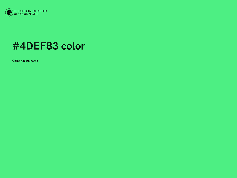 #4DEF83 color image