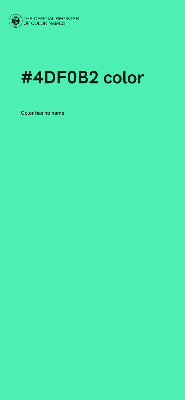 #4DF0B2 color image