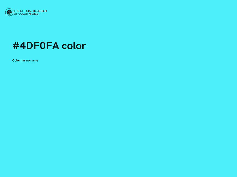 #4DF0FA color image