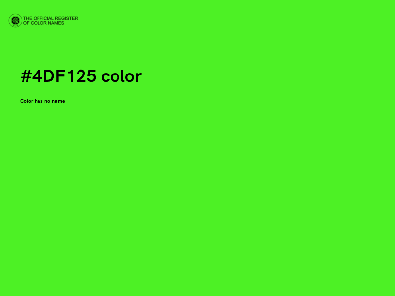 #4DF125 color image