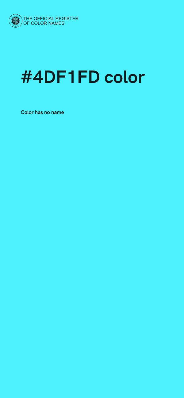 #4DF1FD color image