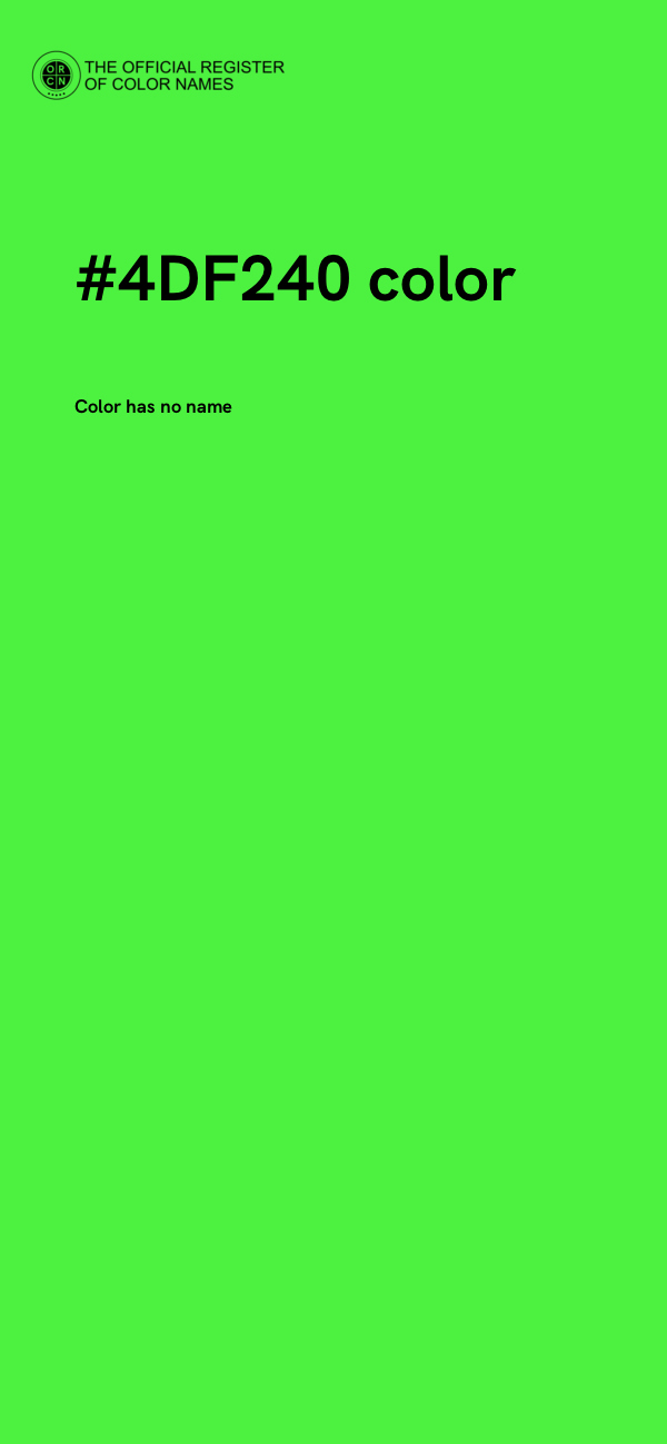 #4DF240 color image