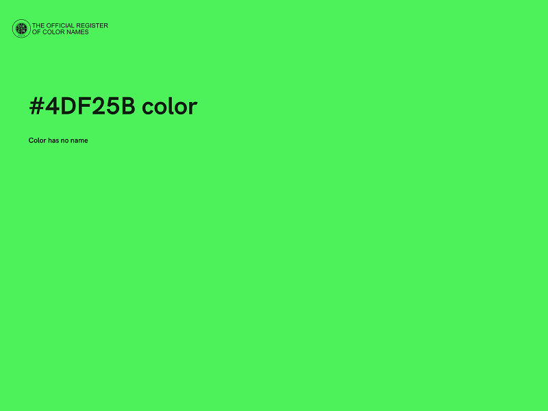 #4DF25B color image