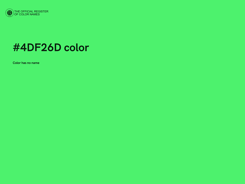 #4DF26D color image