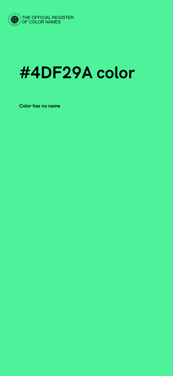 #4DF29A color image