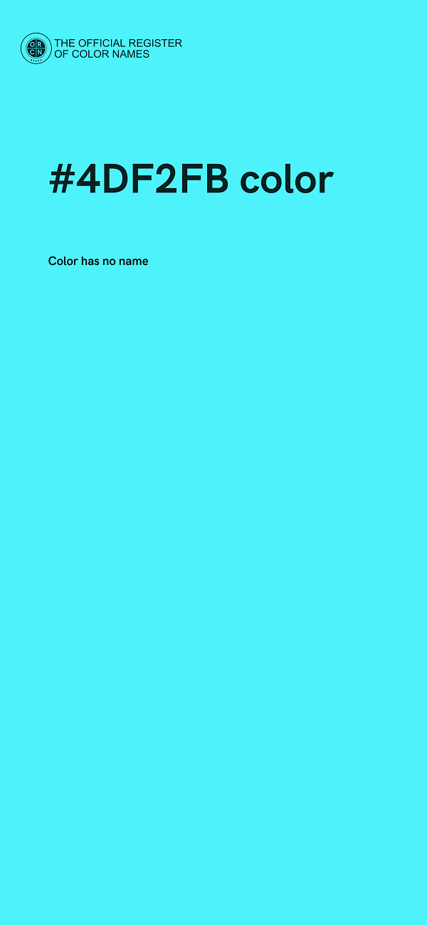 #4DF2FB color image