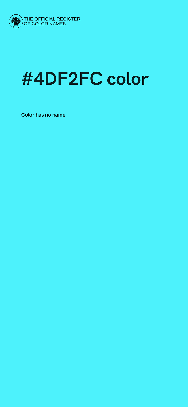 #4DF2FC color image