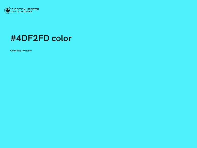 #4DF2FD color image