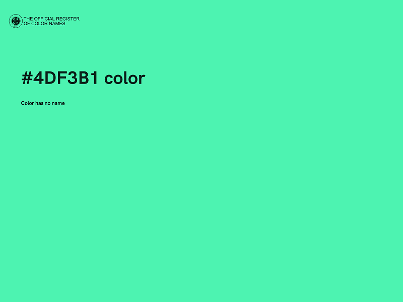 #4DF3B1 color image