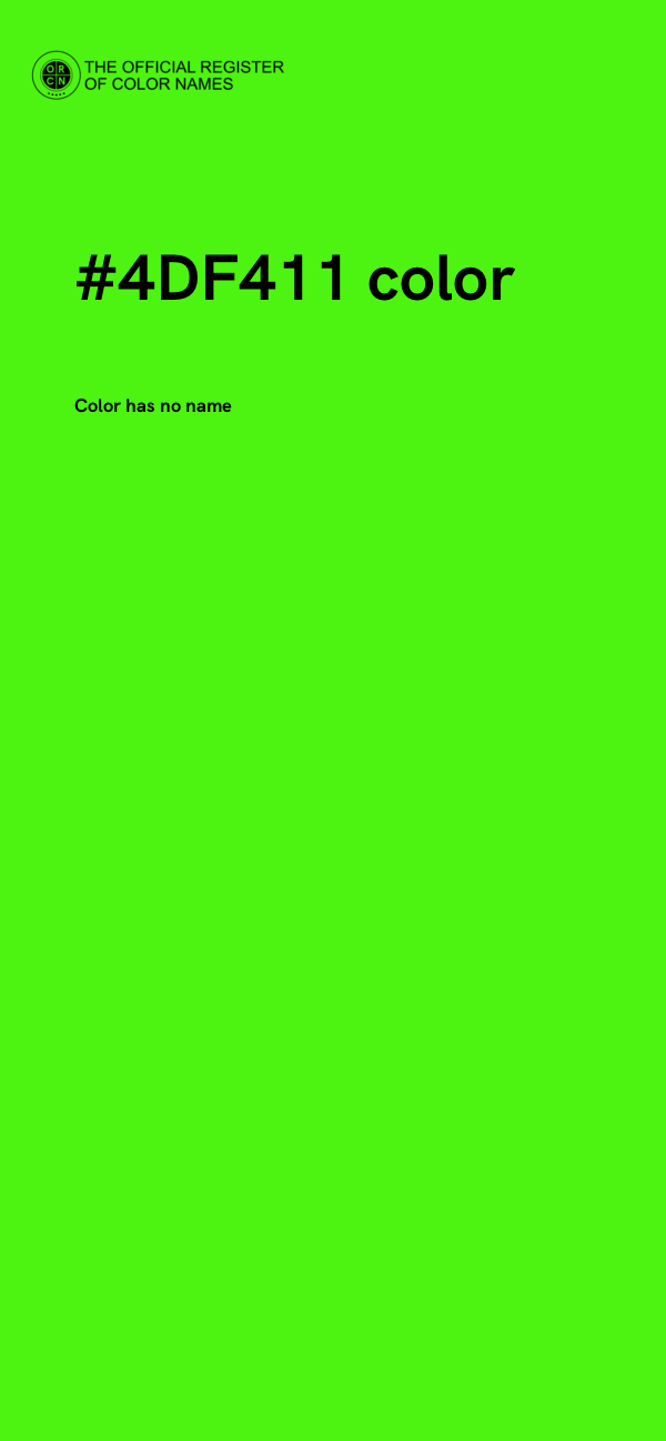 #4DF411 color image