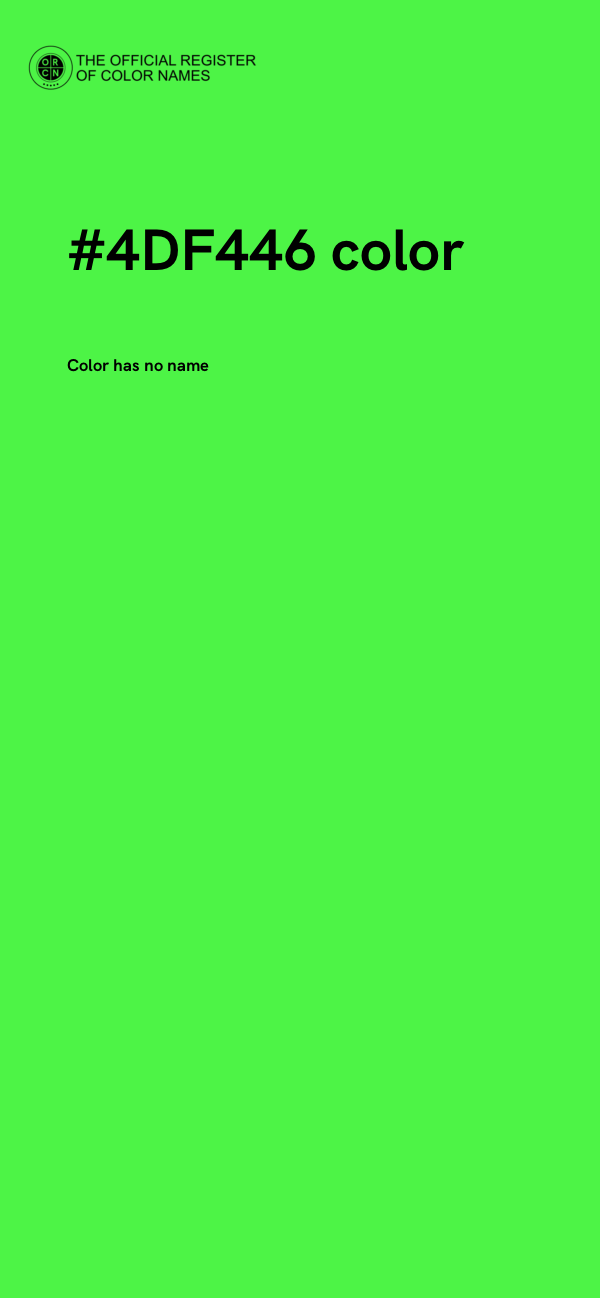 #4DF446 color image