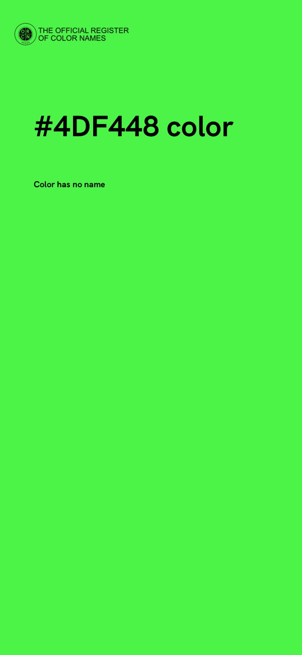 #4DF448 color image