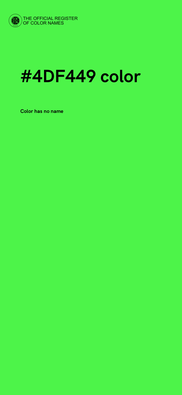 #4DF449 color image