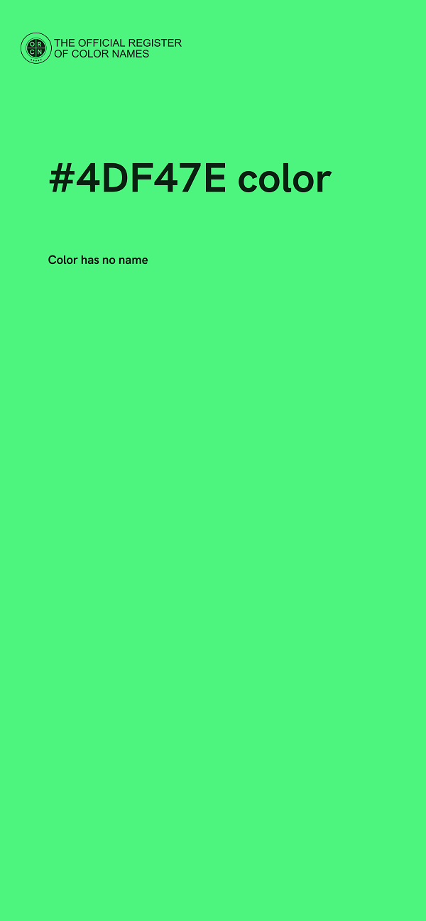 #4DF47E color image