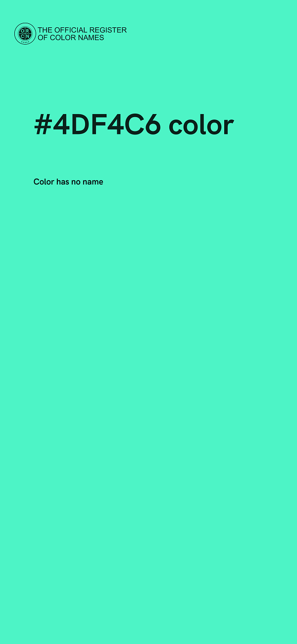 #4DF4C6 color image