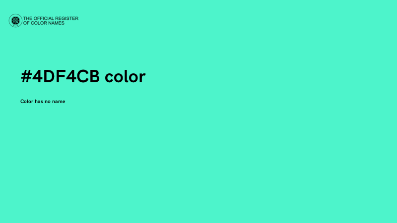 #4DF4CB color image