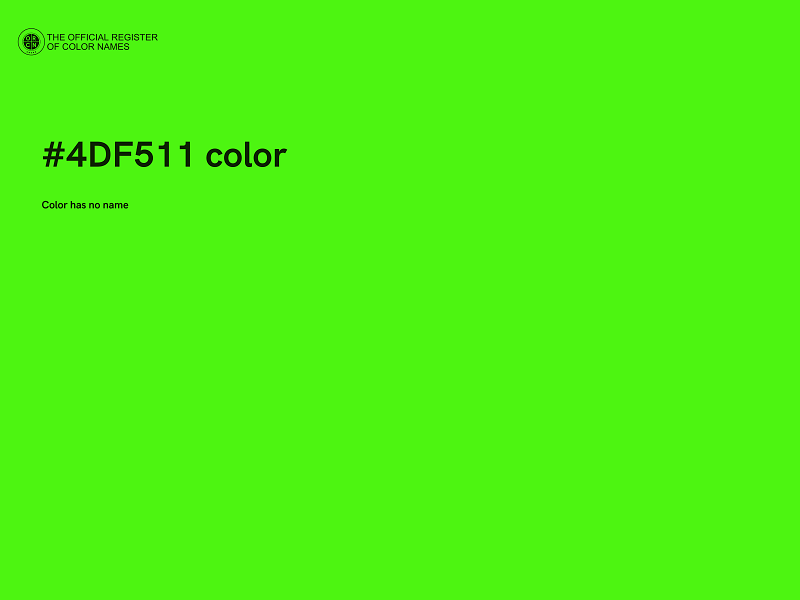 #4DF511 color image