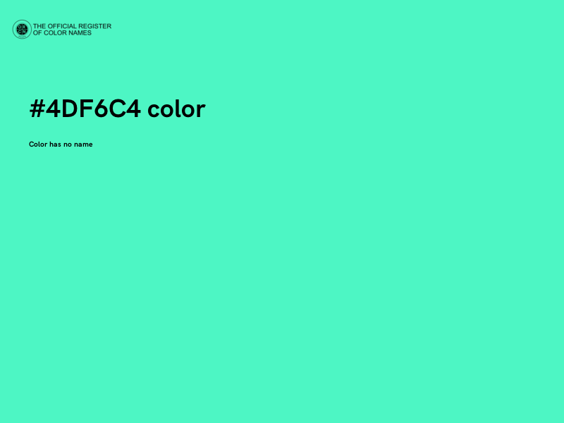 #4DF6C4 color image