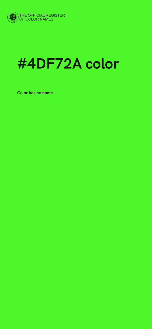 #4DF72A color image