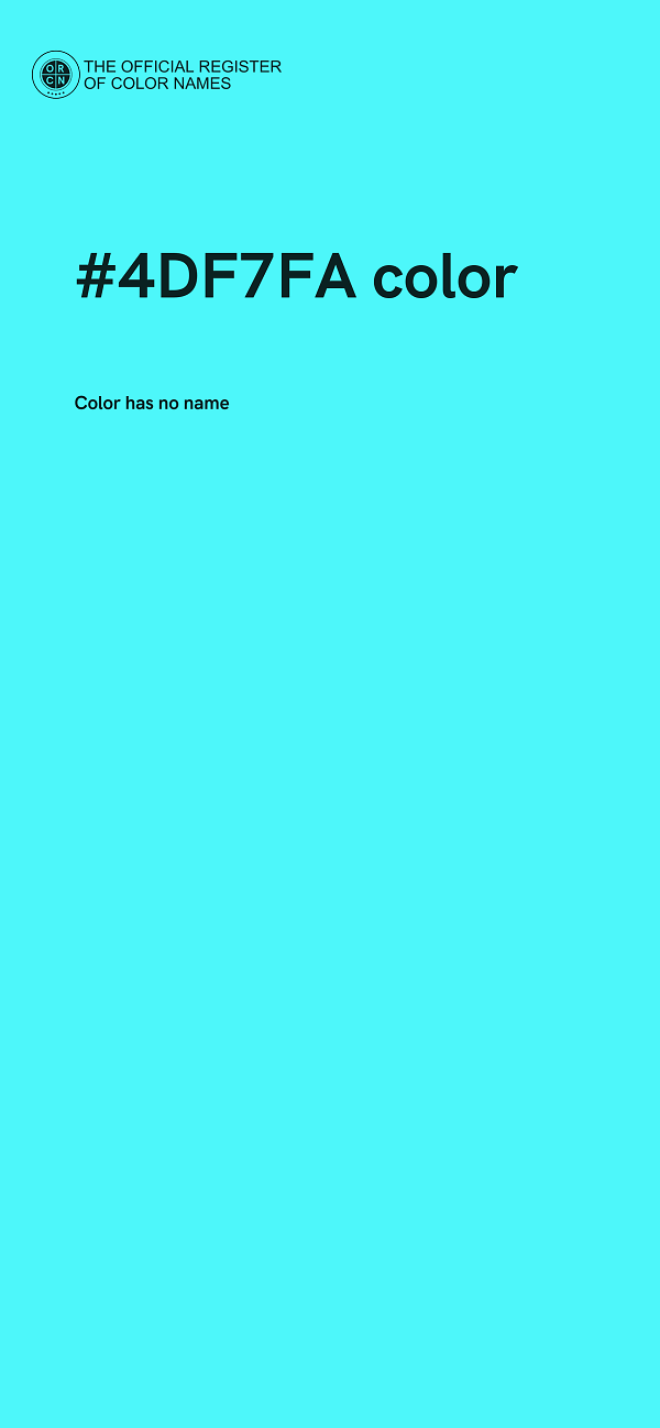 #4DF7FA color image