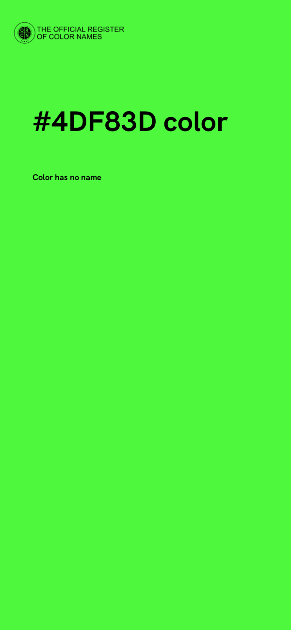 #4DF83D color image