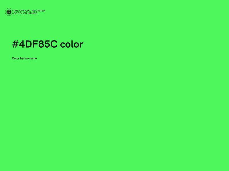 #4DF85C color image