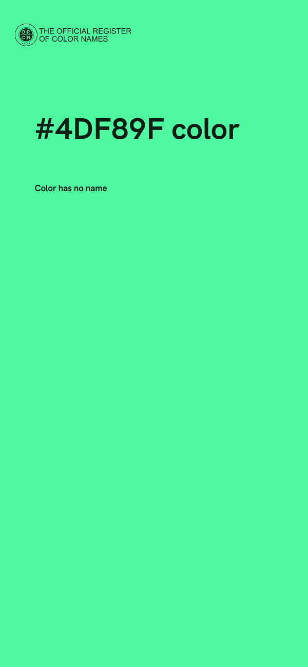#4DF89F color image