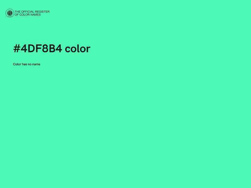 #4DF8B4 color image