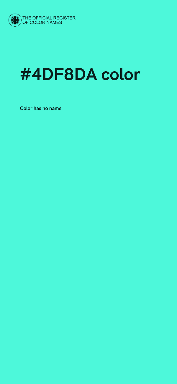 #4DF8DA color image