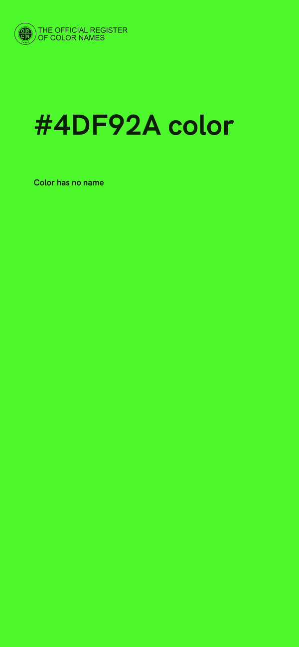#4DF92A color image