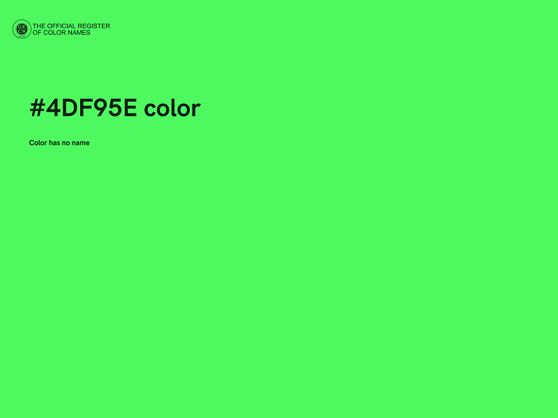 #4DF95E color image