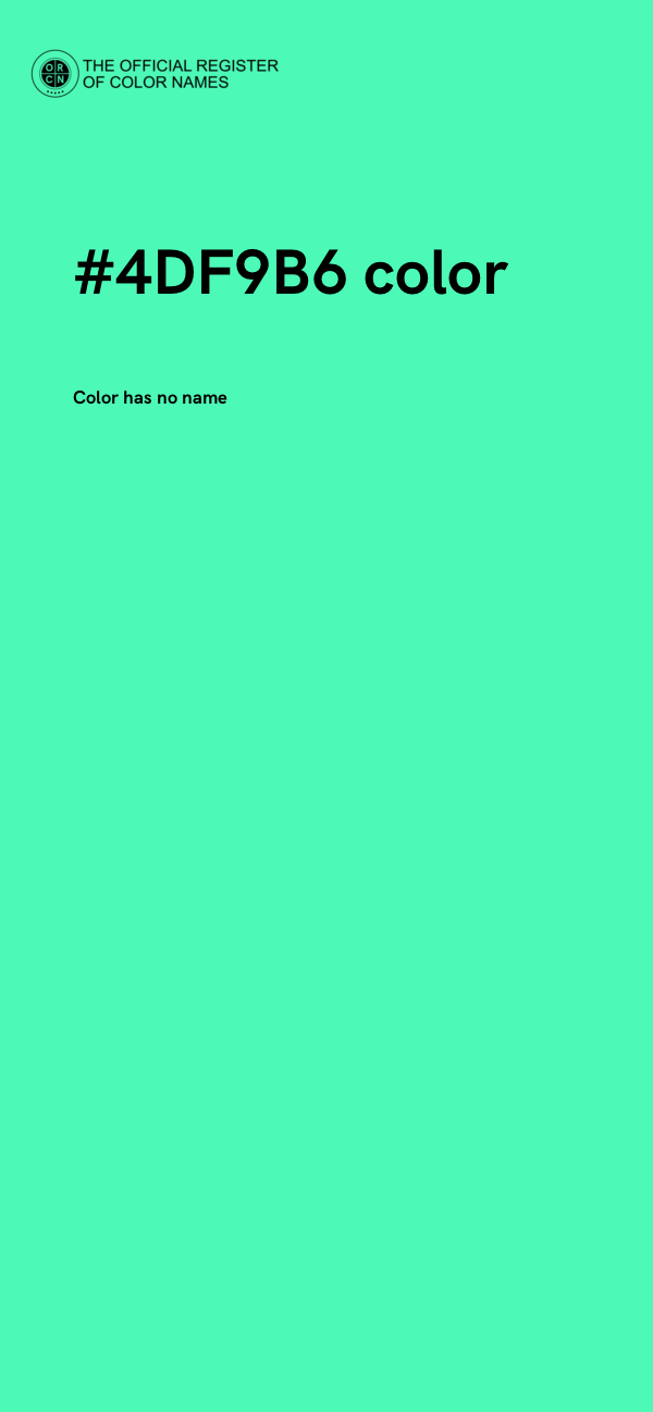 #4DF9B6 color image