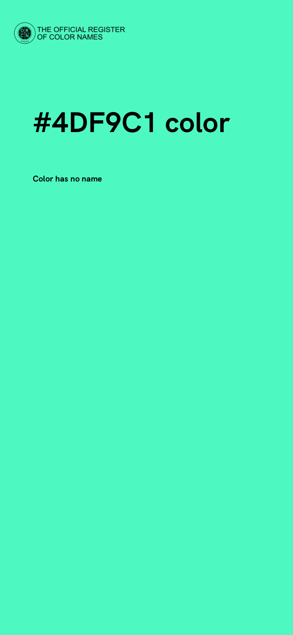 #4DF9C1 color image